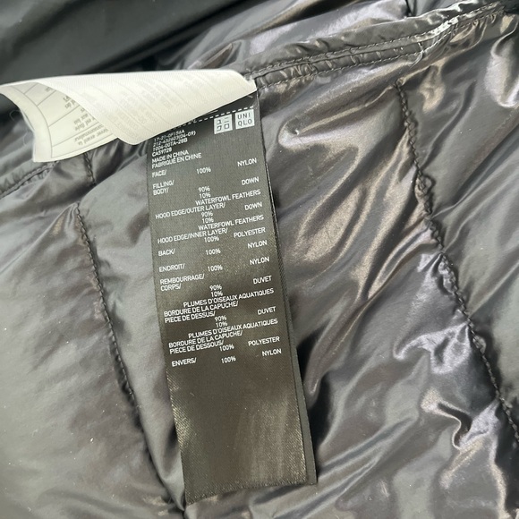 Uniqlo J+ Jil Sander Ultra Light Down Women's Hooded Long Coat Black - Picture 10 of 10